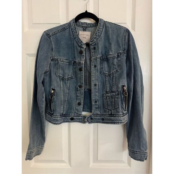 Habitual cropped jean jacket - Picture 2 of 8